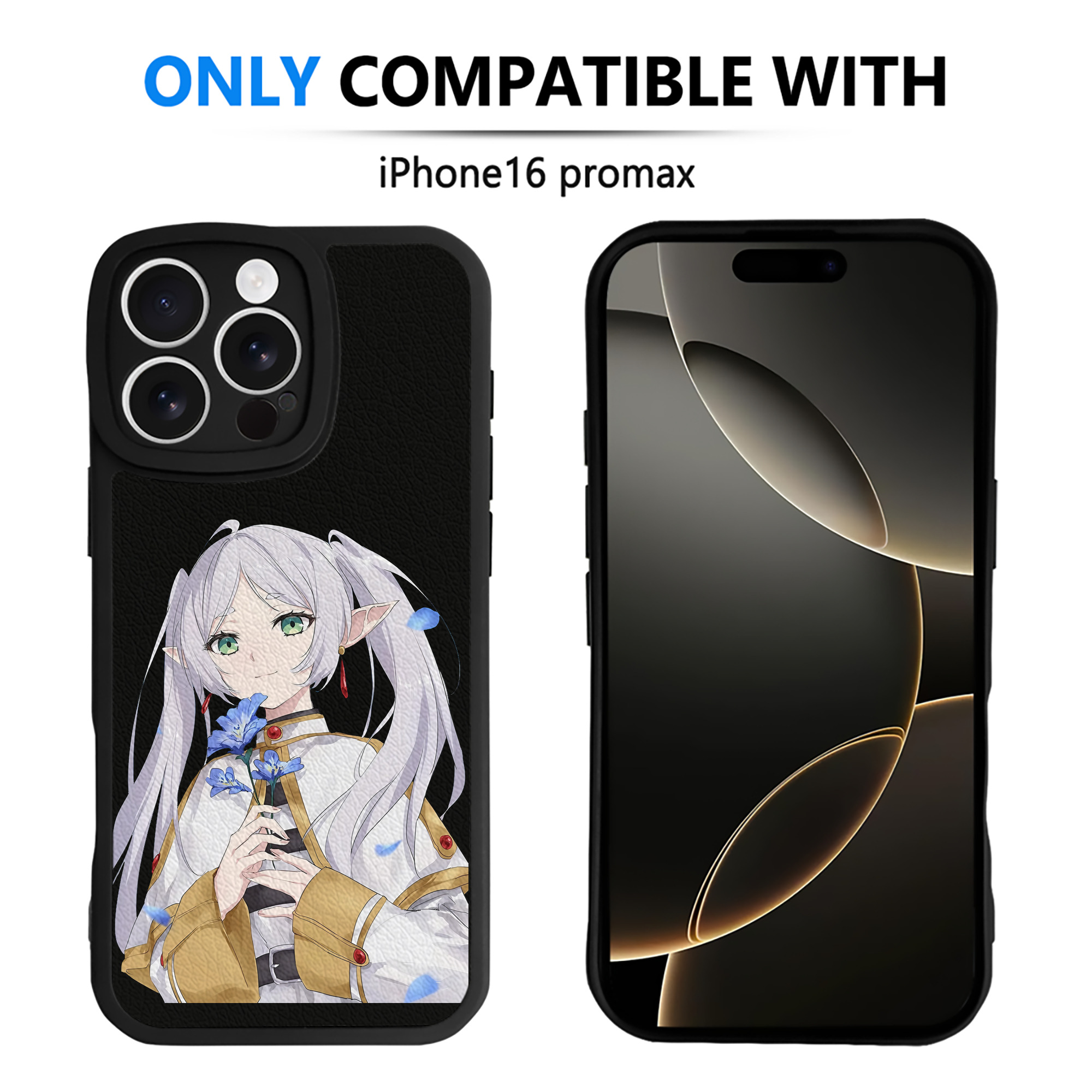 （画像用） 葬送のフリーレン Frieren 【iPhone 16シリーズ対応】シリコンスマホケース（レザー調） 材質：シリコン